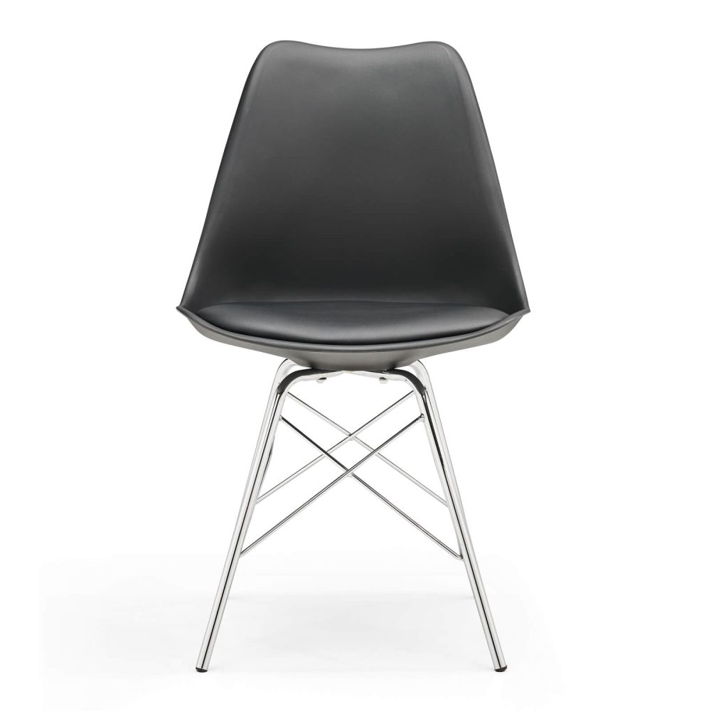 Laxus Chair, Silver Legs
